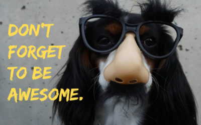 Note to self. Don’t forget to be awesome.